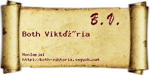 Both Viktória névjegykártya